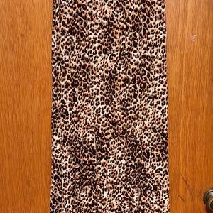 Plus size  Leopard print Maxi skirt
